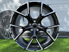 4x R19 Inch 5x112 Audi Rs3 Style Black Polished Wheels : Fits For A3 A4 A5 Tt Q3