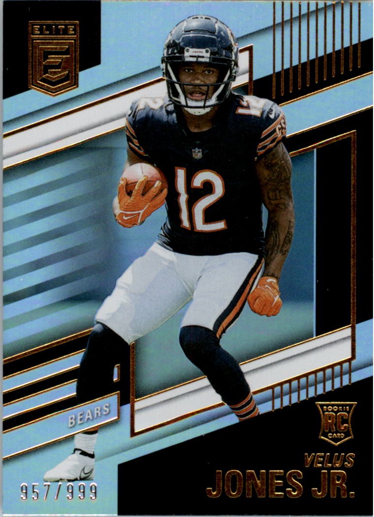 2022 Elite #157 Velus Jones Jr. RC /999 - FB