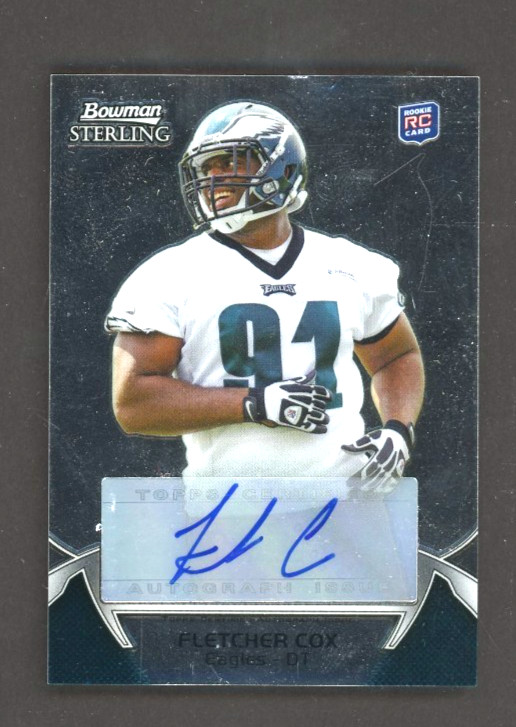 2012 Bowman Sterling FLETCHER COX Philadelphia Eagles ROOKIE AUTO (3) *READ*
