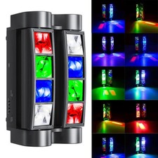 80W 8 LED Spider Moving Head Beam Stage Lighting RGBW DMX Disco Party DJ Lights