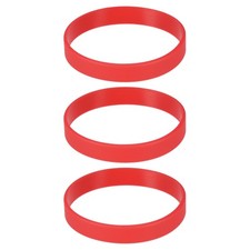 3Pcs Bracelets Wristbands 1/2 Inch Width 8" Length Red
