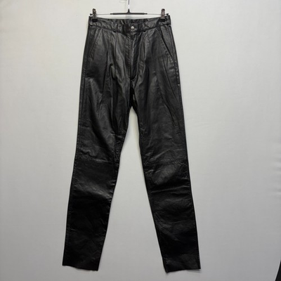#ad Vintage Cougar International 100% Leather Pants Size 32x35 Pleated D115 23 $69.99