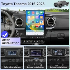 13.8" For Toyota Tacoma 2016-2023 Tesla Style Vertical Screen Carplay Stereo GPS
