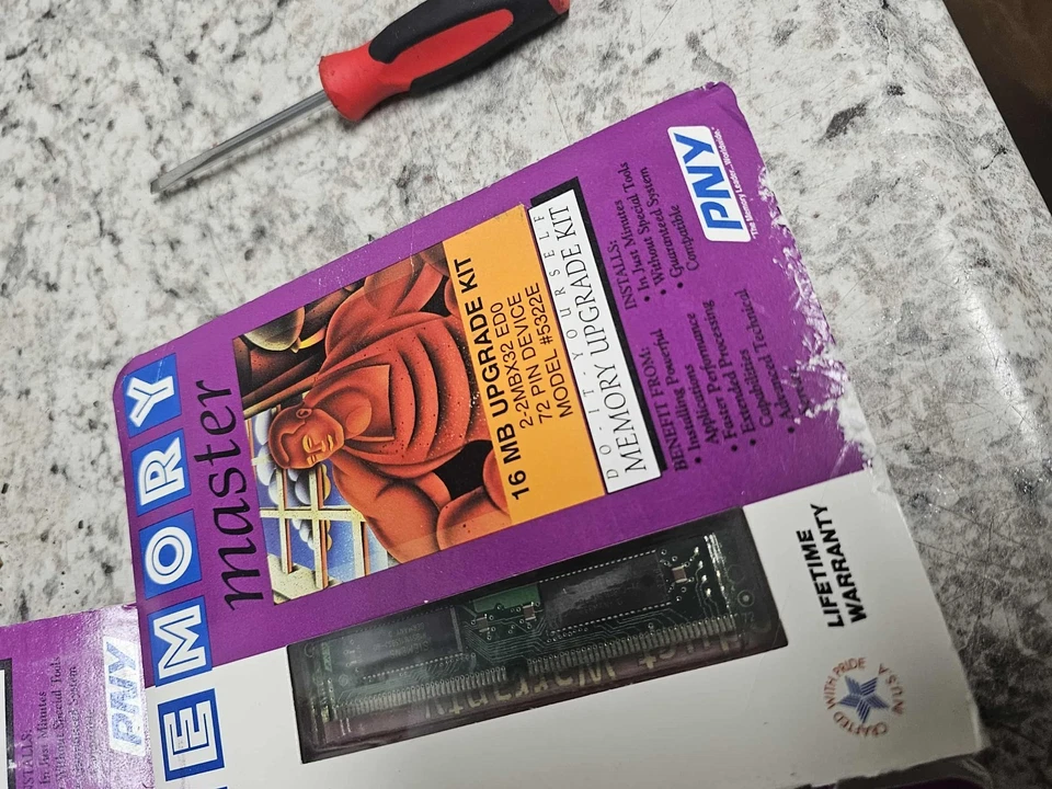 5x Rare Vintage Brand New Sealed Memory Master PNY 16MB Upgrade EDO SIMM Kits - Image 4 of 4