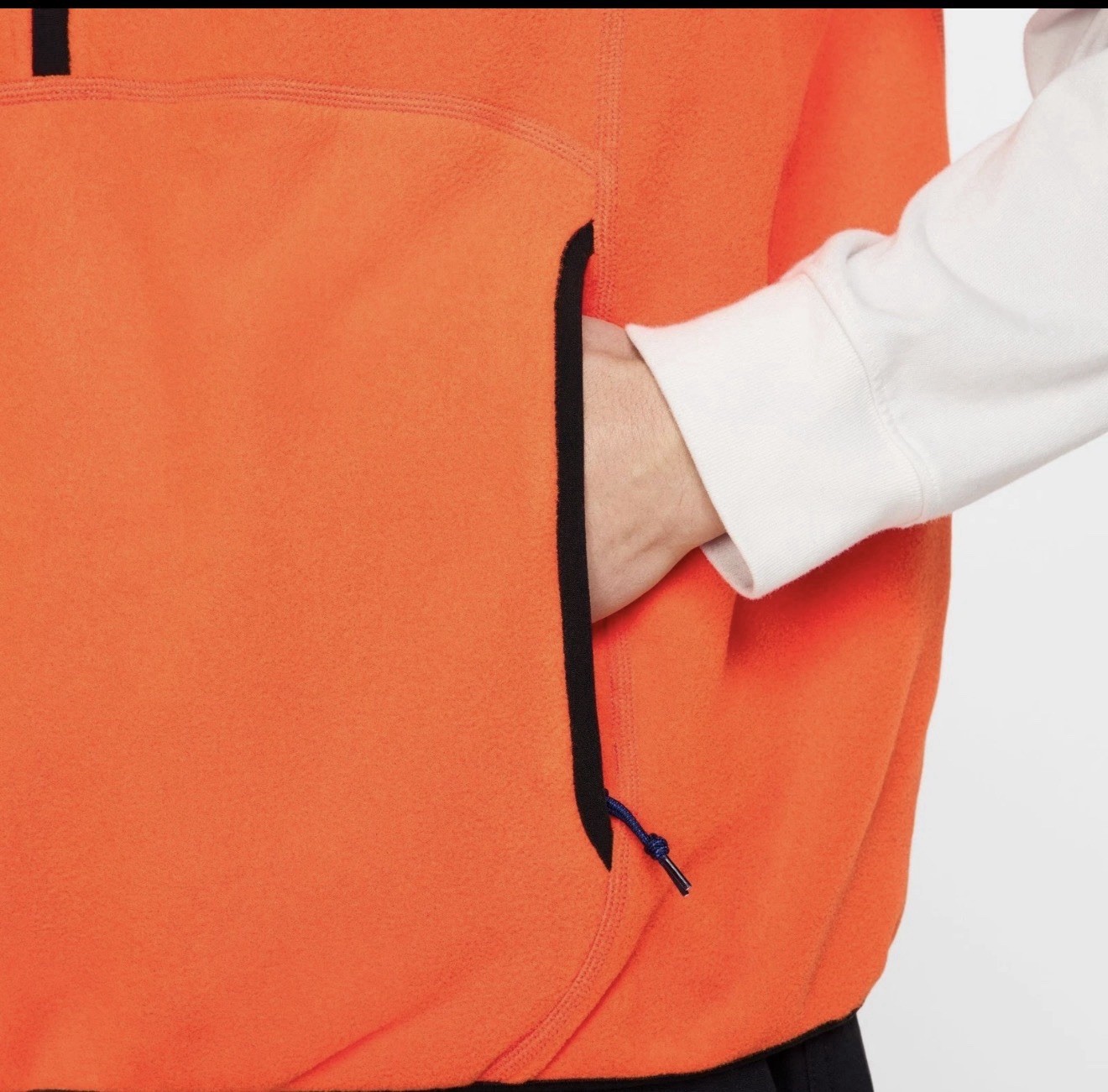 Nike ACG Wolf Tree Polartec Vest HJ2468-819 Men’s Medium Orange Black thumbnail 4