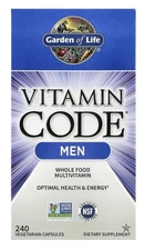 Garden of Life Vitamin Code Men Multivitamin Supplement - 240 Caps - Exp 05/26+