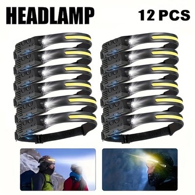 Super Hell Stirnlampe LED Wiederaufladbar Kopflampe Scheinwerfer Wasserdicht DHL