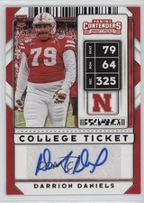 2020 Panini Contenders Draft Picks College Ticket Darrion Daniels #305 Auto 02ze