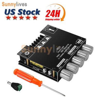 ZK-MT21 Bluetooth 5.0 2.1 Channel Digital Power Amplifier Module 50W*2+100W USA