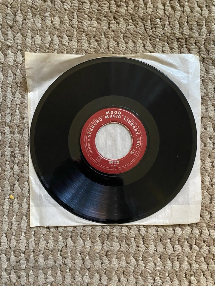 Seeburg Mood Music Library 9” Record 2" Hole MM-102A/B 16 RPM Background Music - Image 2 of 4