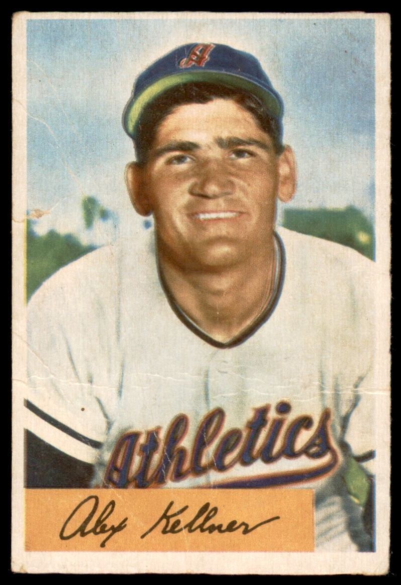 1954 Bowman #51  ALEX KELLNER  Philadelphia Athletics  VG (Wrinkles)
