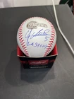 Juan Uribe Signed 2005 WS Baseball Last Out Insc White Sox JSA COA