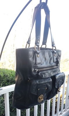 COACH XL 11131 Gigi Black 65th Anniversary Legacy Leather Tote | eBay