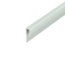 Outwater Aluminum J Channel Fits Material 5/32 Inch Thick Clear Anodized (Satin)
