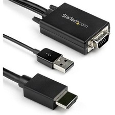 Startech 2M Vga To Hdmi Converter Cable With Usb Audio Support 1080P Analog To D