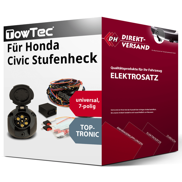E-Satz 7Polig Universell für Honda Civic Stufenheck 10.1995-02.2001 Top Esatz-image