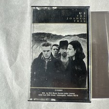 U2 - The Joshua Tree 1987 Cassette Tape Island Records 1980s Bono Edge Rock
