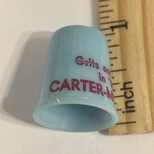 Carter -Mondale In 76 Thimble Vintage Souvenir Collectible