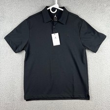 NWT Jordan Mens Medium Dri-Fit Golf Polo Shirt HQ8688-010 Black Short Sleeve