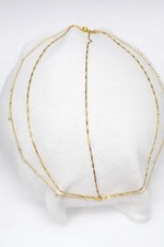 Gold Tone Hair Jewelry Accessory Head Dress Piece Chain Dangling Accessory