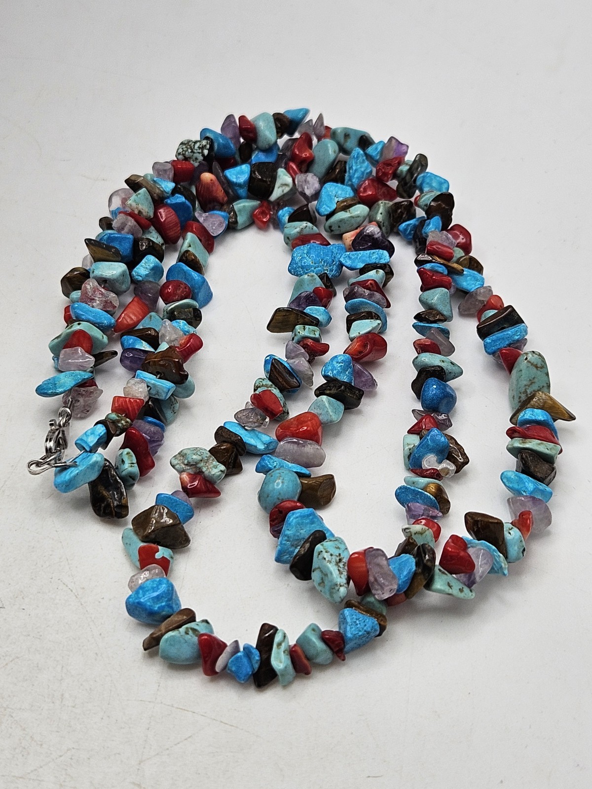 Multi Gemstone Double Strand Beaded Necklace. Sig… - image 9