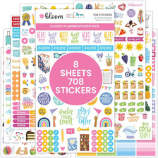 Planner Sticker Sheets - Variety Pack - 708 Stickers