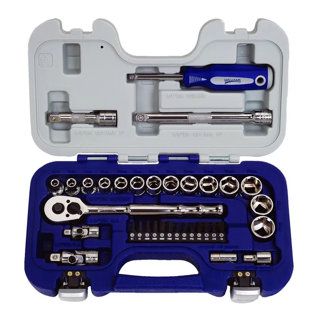Williams 50613 3/8-Inch Drive Basic Tool Set, 35-Piece