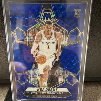 Panini 2023-24 Mosaic NBA Debut Victor Wembanyama Spurs #257 Blue /199 RC