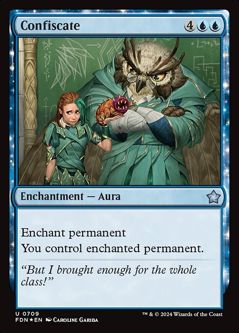 Confiscate 709 U Foil FDN MTG NM