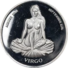 Zodiac Beauties: Virgo 1 Ounce Silver Round Connoisseurs Club Limited 99.9%