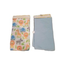 2 Blanket Baby Angel of Mine' 30" Square Multicolor, Nice Baby Gift Set
