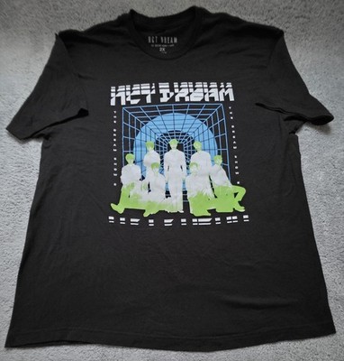 NCT Dream Shirt Mens 2XL Black The Dream Show 2 Tour 2023 Graphic Concert Tee