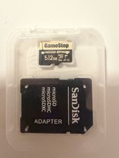GameStop microSDXC 512GB UHS-3 High Speed Memory Card w/ SanDisk Adapter