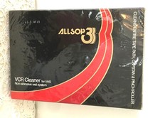 Allsop VCR Cleaner For VHS Video Cassette Recorder Cleaner Sealed New 1984 NIP