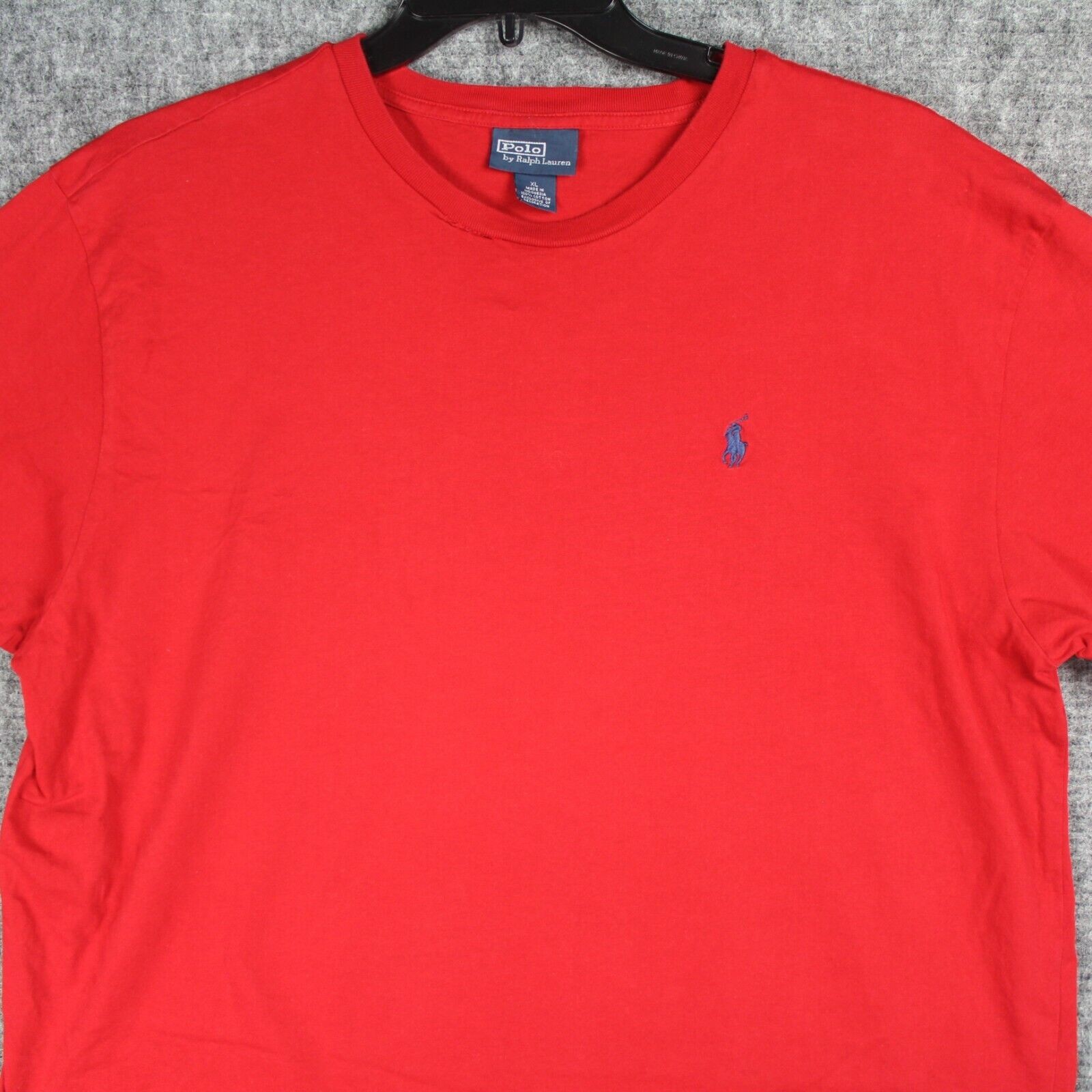 Polo Ralph Lauren uomo XL rosso cavallo pony vintage punto singolo preparazione preppy