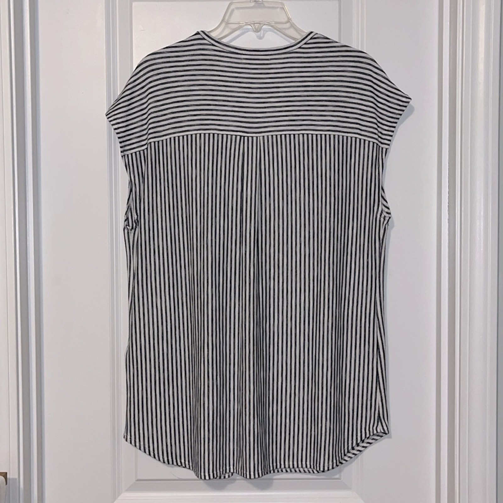 Max Studio Striped Button Down Top - image 6