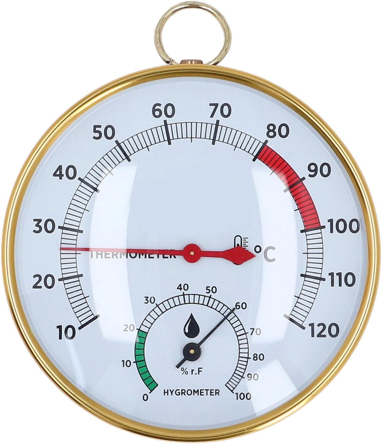Sauna Thermo-Hygrometer, 2 in 1 Temperature Humidity Meter 10 To 120℃ Indoor