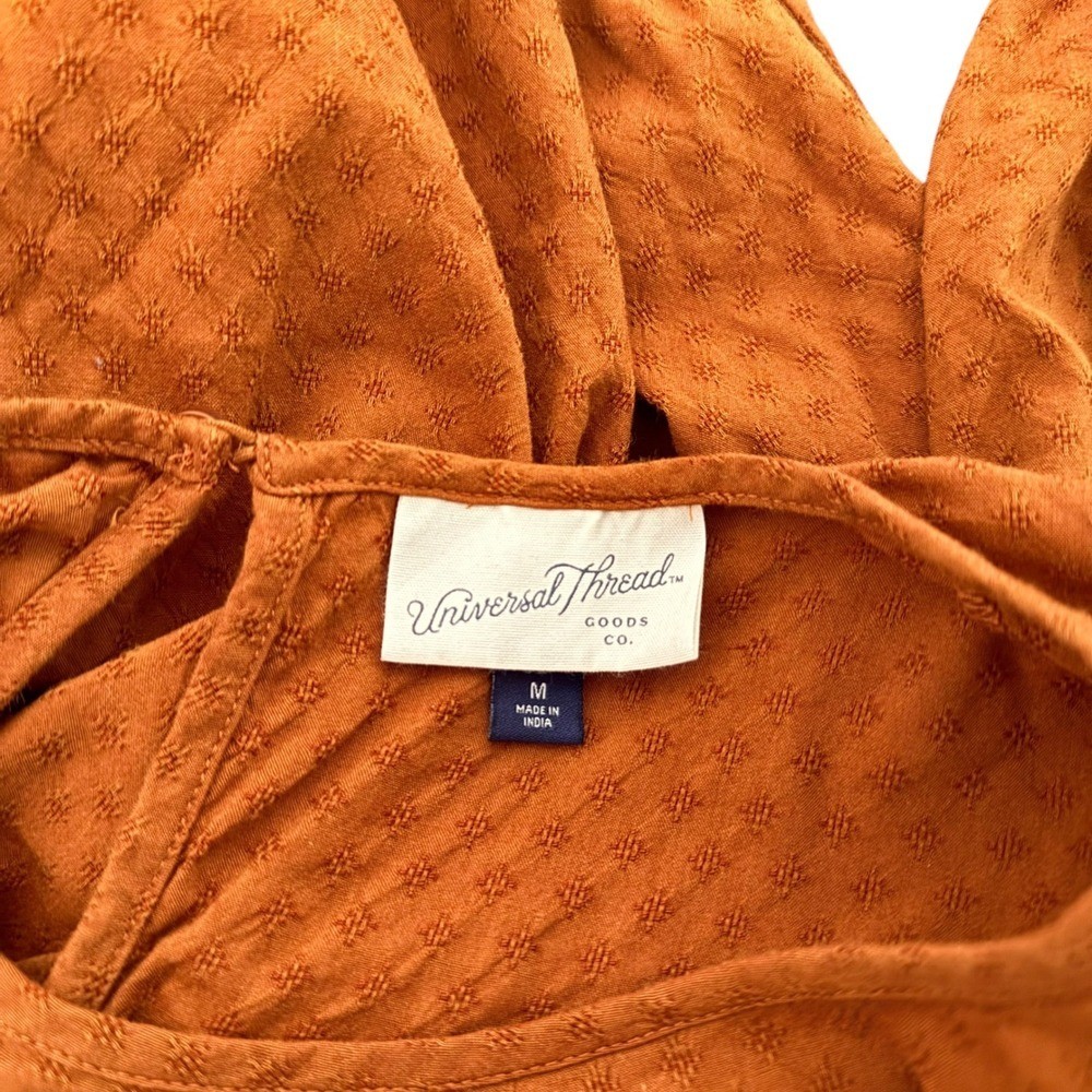 Universal Thread Ruffle Eyelet Dress Peasant Prai… - image 5