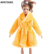 Orange Winter Wear Outfits Clothes For 11.5" Doll Coat Doll Dresses 1/6 Kids Toy