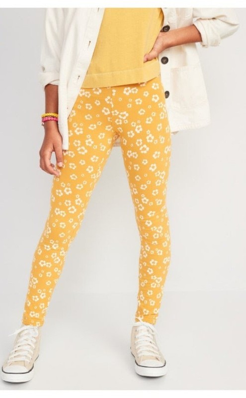 New Printed Built-In Tough Full-Length Leggings for Girls Size 14/16