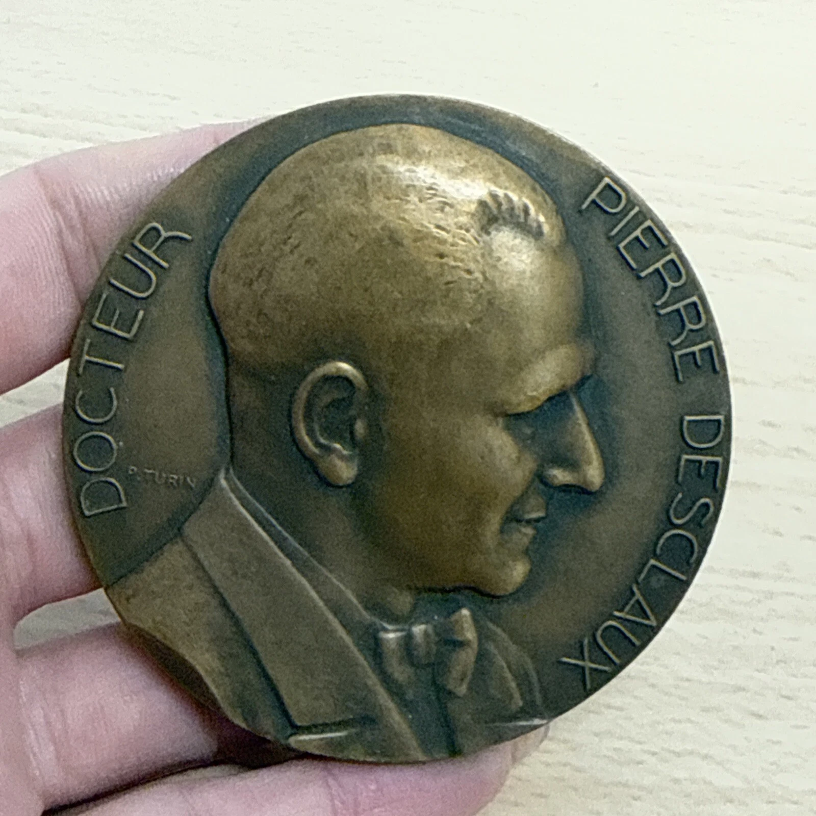 Médaille Docteur Pierre Desclaux En Bronze