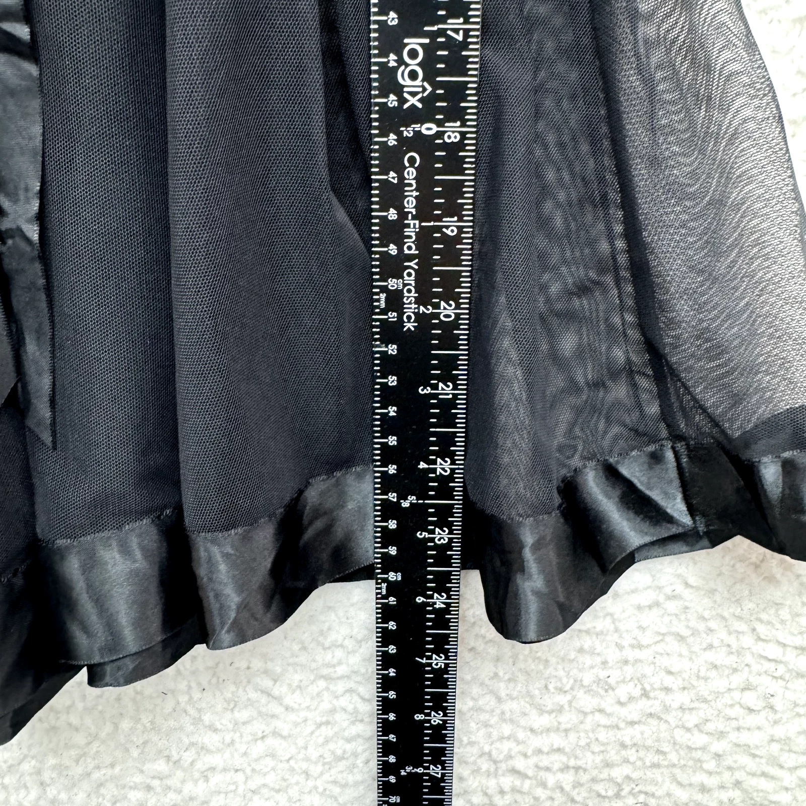UNDERCOVER Victoria's Secret Babydoll Vestito Slip S Small Nero Maglia Strass Bling