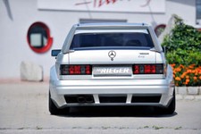 Mercedes 190 (W201) Rieger Heckschürze Breitbau II GFK, inkl. Montagezubehör