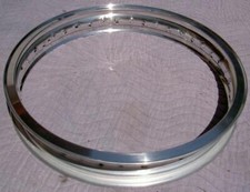 WM2 1.85 X 19 -40 hole Akront/Italian style flanged alloy vintage motorcycle rim