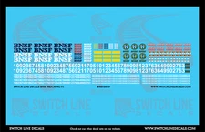 HO Scale BNSF Locomotive Patching Decal Set