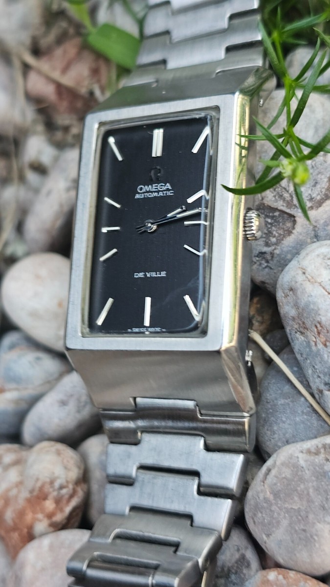 Vintage Omega De Ville Black Dial Men's Automatic Watch 1973 | eBay