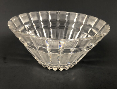 Vintage Regaline 738 Plastic Bowl Faux Cut Glass Crystal Look