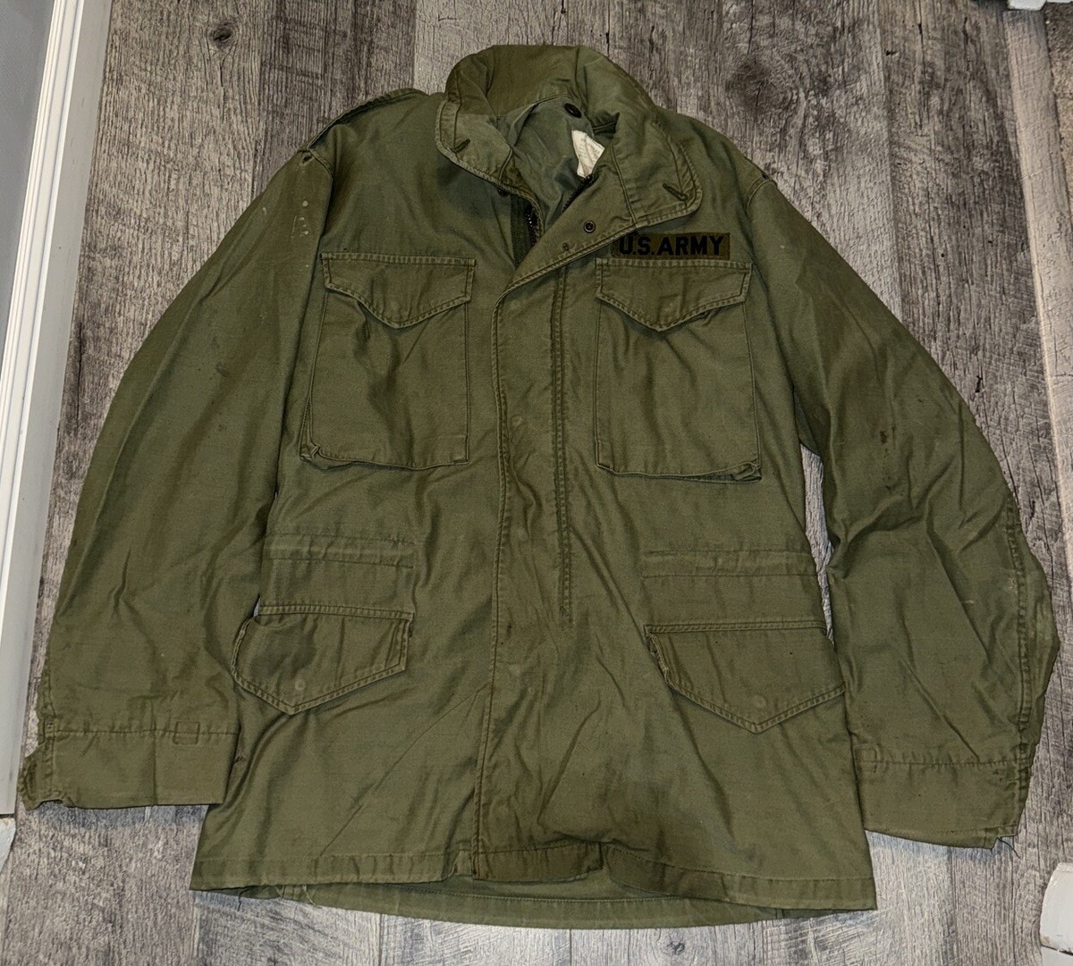 Vtg 1972 M65 Field Jacket S Small Reg OG-107 Coat Cold Vtg 1972 M65 Field Jacket S Small Reg OG-107 Coat Cold