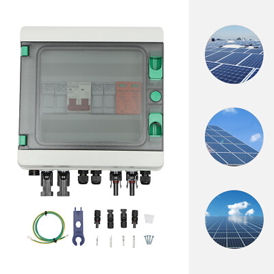 32A Solar PV Combiner Box 2 Strings DC 500V Circuit Breaker for Solar Panel