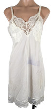 Vintage Short Style 8148 Gossard Artemis Ivory Slip Nightgown Chantilly Lace 34